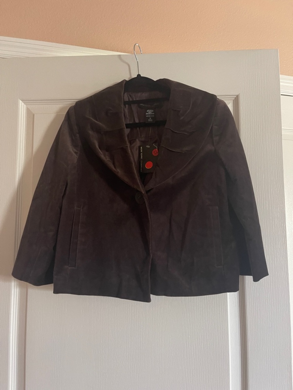 NWY New York & company Brown Suede Women's Jacket